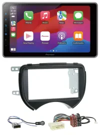 Автомагнитола Pioneer 2-DIN, MP3, USB, DAB, Bluetooth, для Nissan Micra (2010–2013), черный