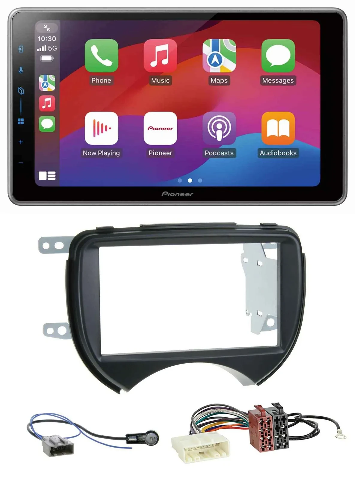 Автомагнитола Pioneer 2-DIN, MP3, USB, DAB, Bluetooth, для Nissan Micra (2010–2013), черный