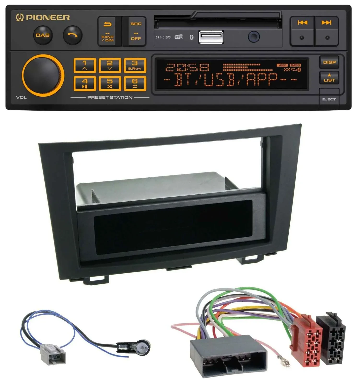 Pioneer DAB MP3 USB Bluetooth Autoradio für Honda CR-V (ab 2007)