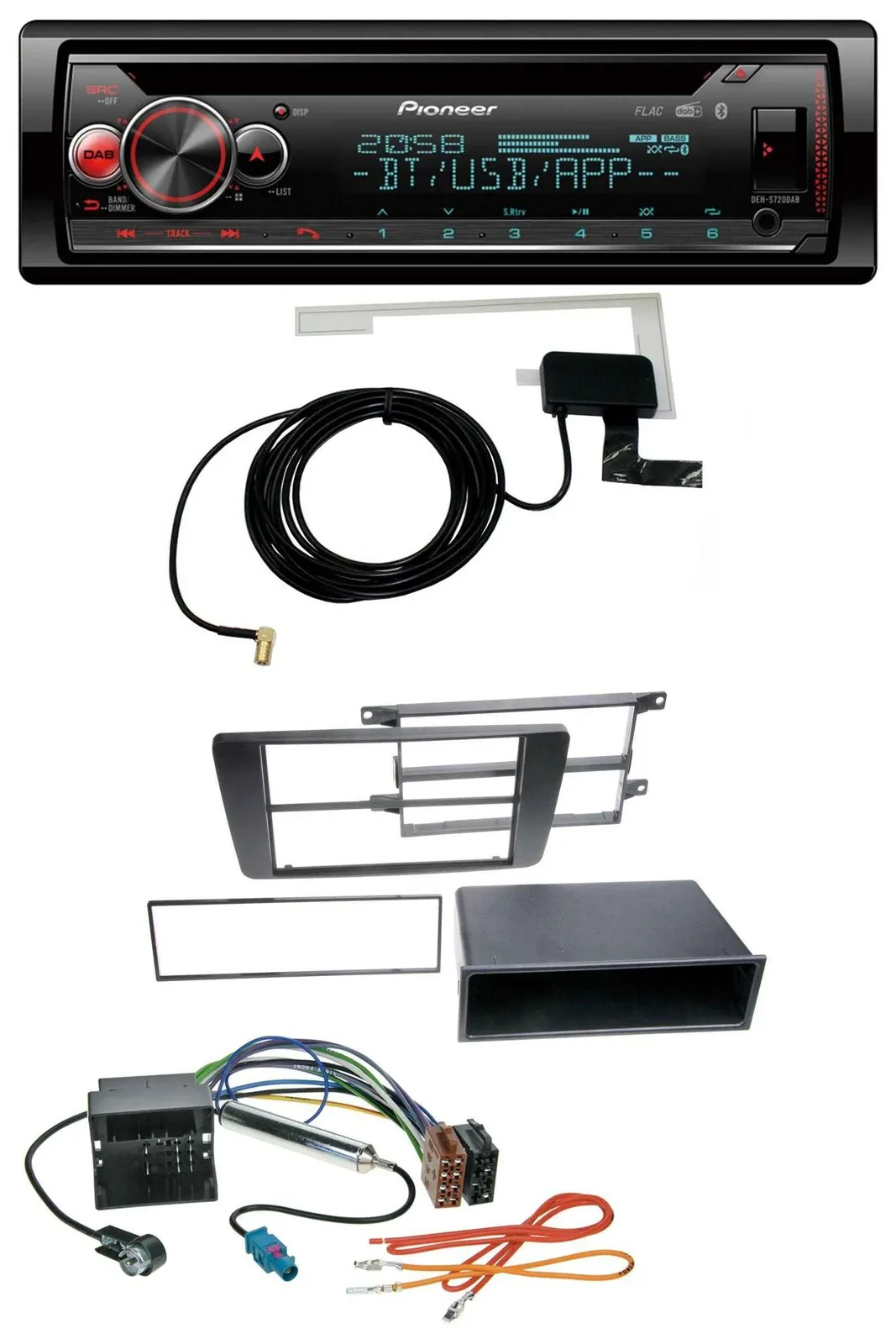 Pioneer DAB CD MP3 USB Bluetooth Autoradio für Skoda Octavia II 2004-2013 Yeti a