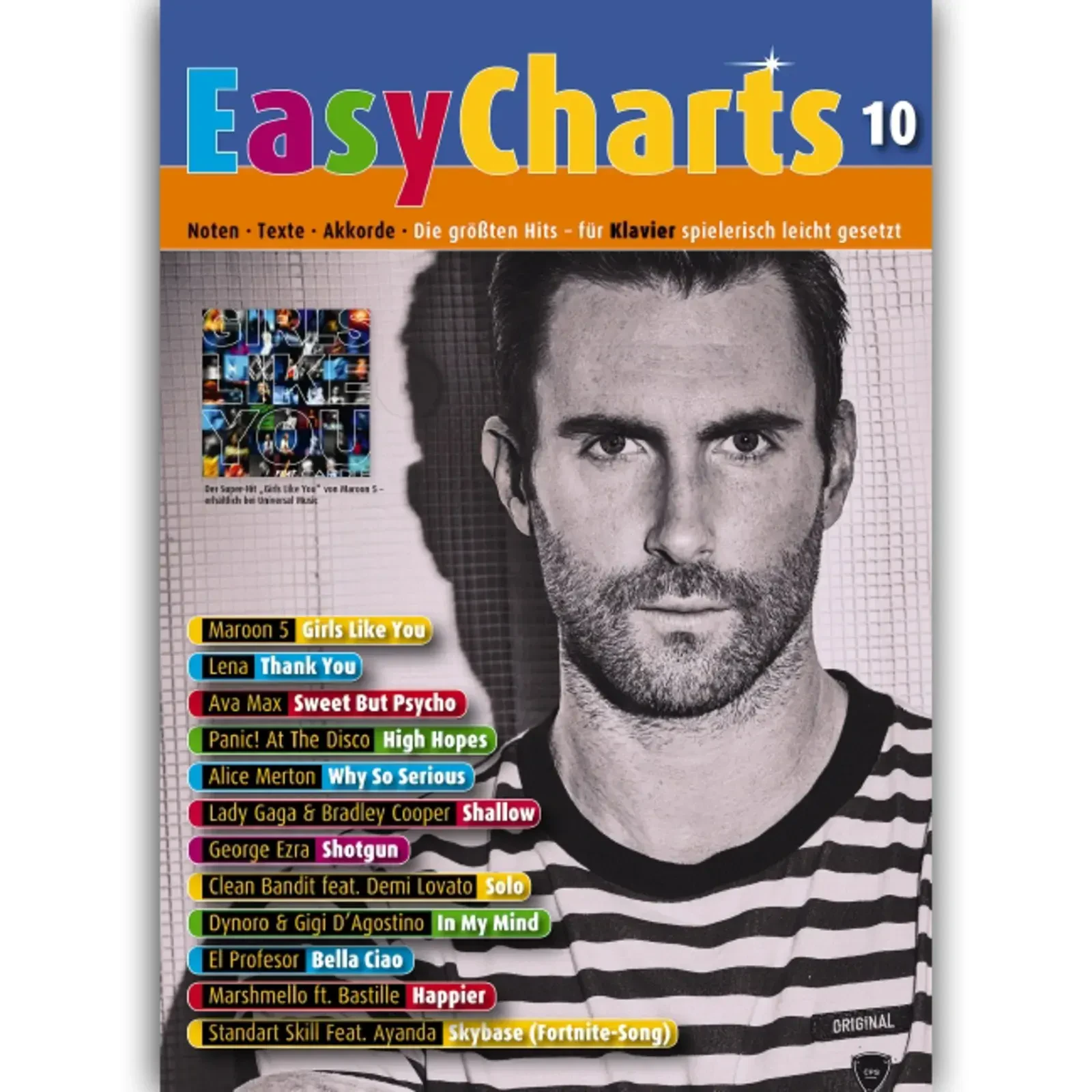 Сборник песен Schott Music Easy Charts 10