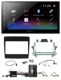 Pioneer USB Bluetooth DAB 2DIN Lenkrad Autoradio für Porsche 911 991 2011-2017 I