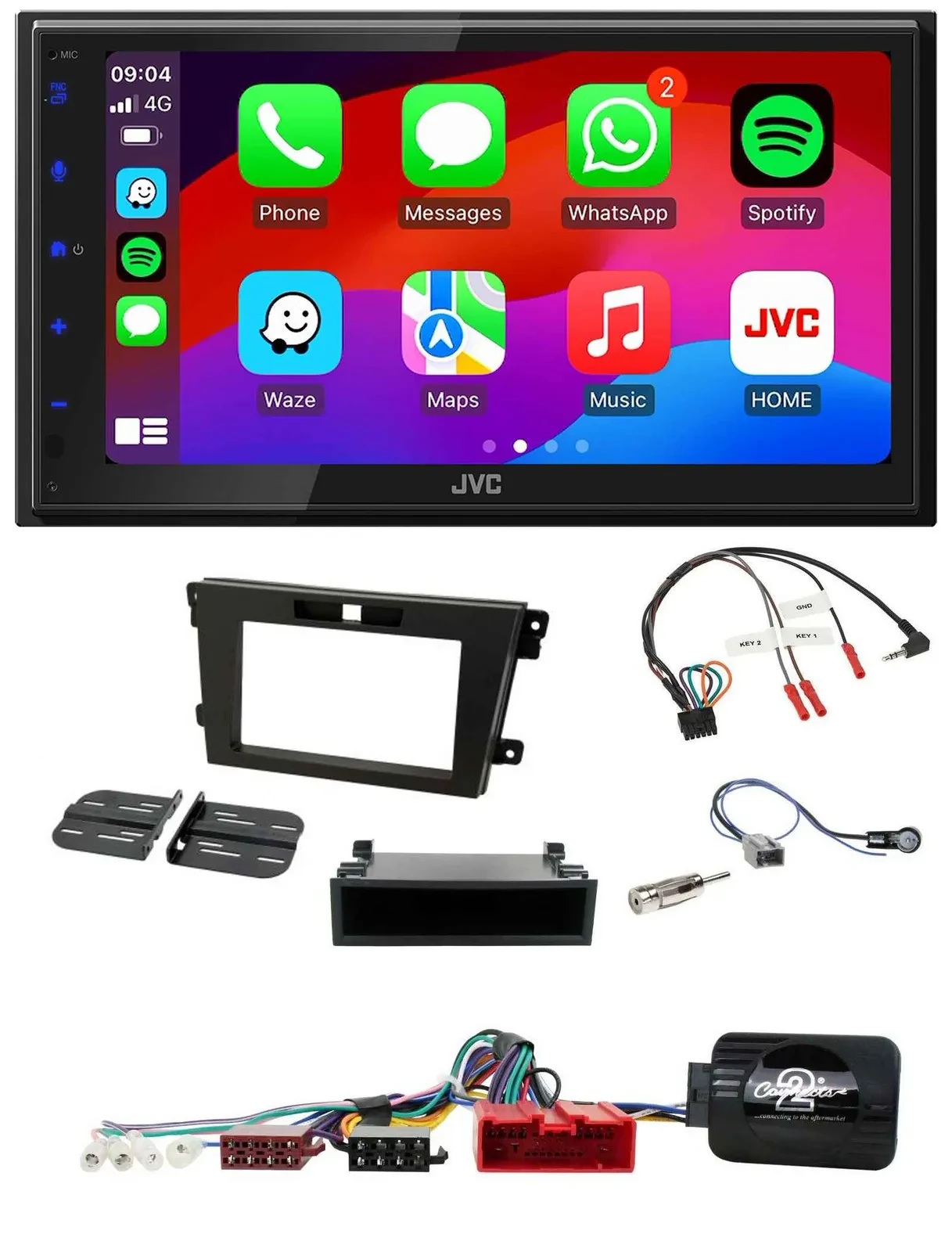 JVC Bluetooth USB Lenkrad 2DIN DAB Autoradio für Mazda CX-7 2008-2010