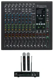 Аналоговый микшер Mackie ONYX12 с микрофонной радиосистемой