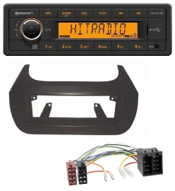 Continental 1DIN USB AUX MP3 Autoradio für Citroen Nemo Fiat Fiorino Qubo Peugeo