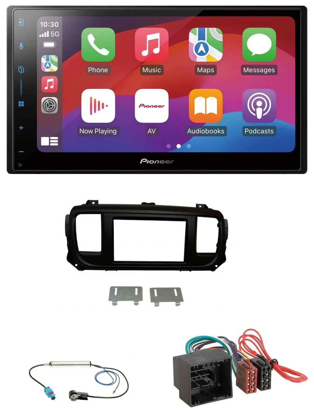 Автомагнитола Pioneer 2DIN, DAB, USB, MP3, Bluetooth для Citroen Jumpy/Spacetourer (с 2020)