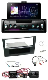 Автомагнитола для Opel Corsa D (2009–2014) Pioneer USB, Bluetooth, DAB, поддержка кнопок на руле, черный