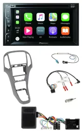 Pioneer Lenkrad USB DVD Bluetooth DAB 2DIN Autoradio für Opel Astra J ab 2009 Ti