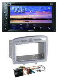 Pioneer Bluetooth 2DIN USB DVD DAB MP3 Autoradio für Peugeot 308 09-13 warmsilbe