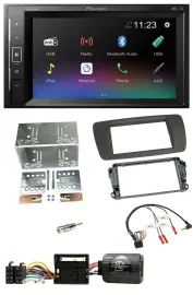 Pioneer DAB Lenkrad 2DIN Bluetooth USB Autoradio für Seat Ibiza ab 08 tuam-grey