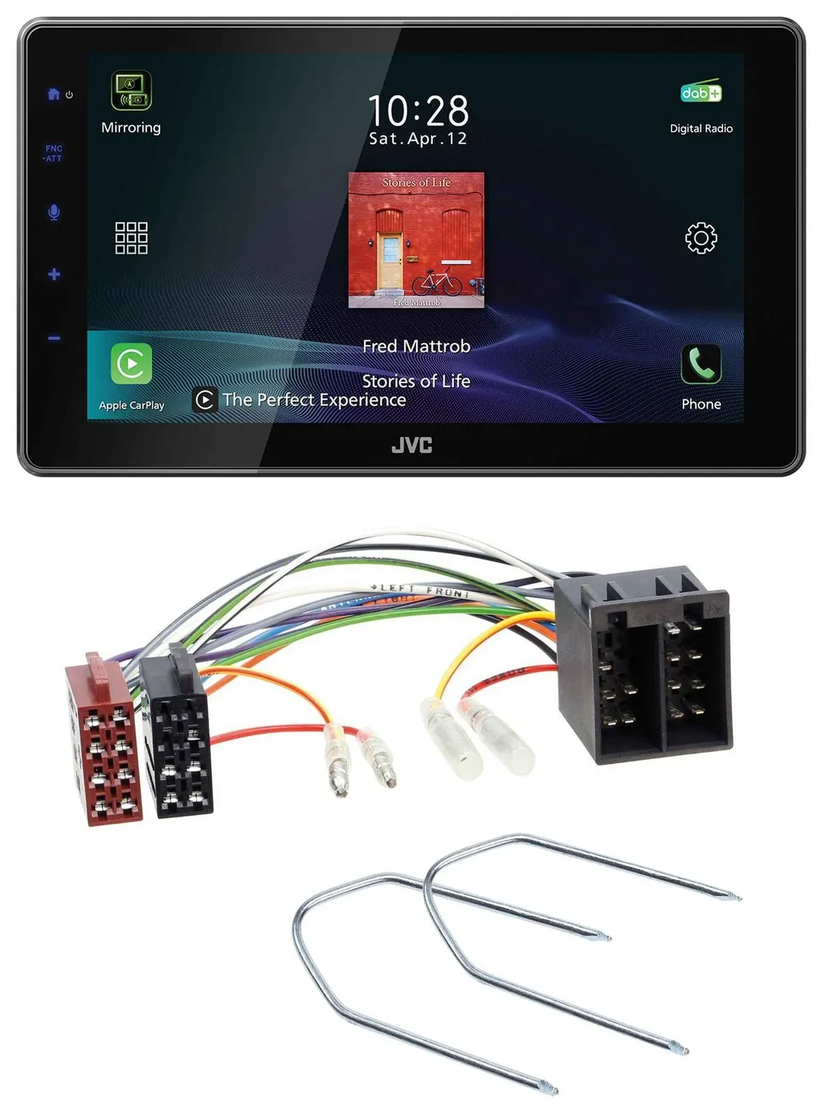 JVC DAB MP3 Bluetooth USB Autoradio für Seat Toledo 1 1991-1999 Ibiza 1984-1993