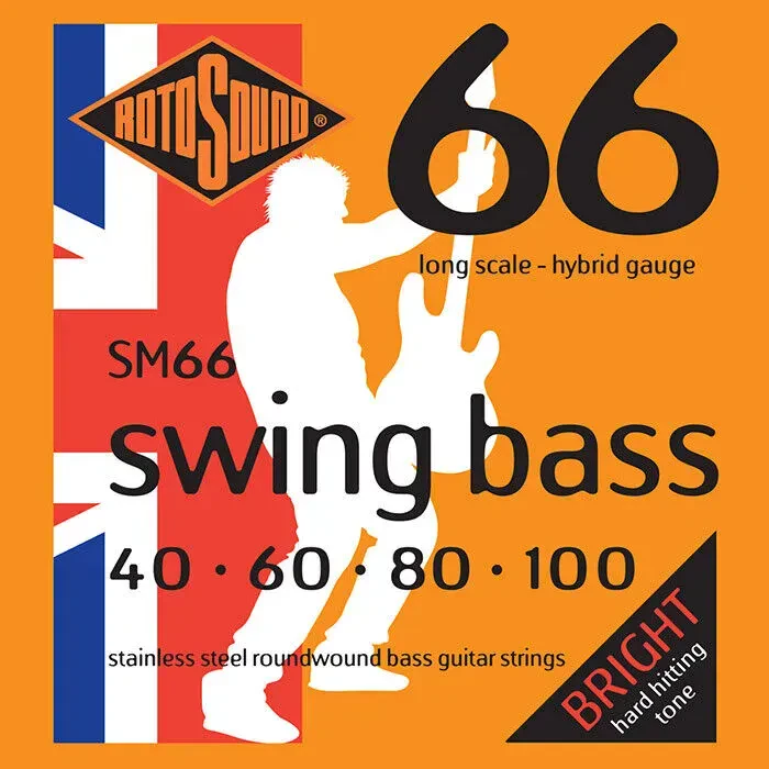 Струны для бас-гитары RotoSound SM66 Swing Bass Hybrid 40-100