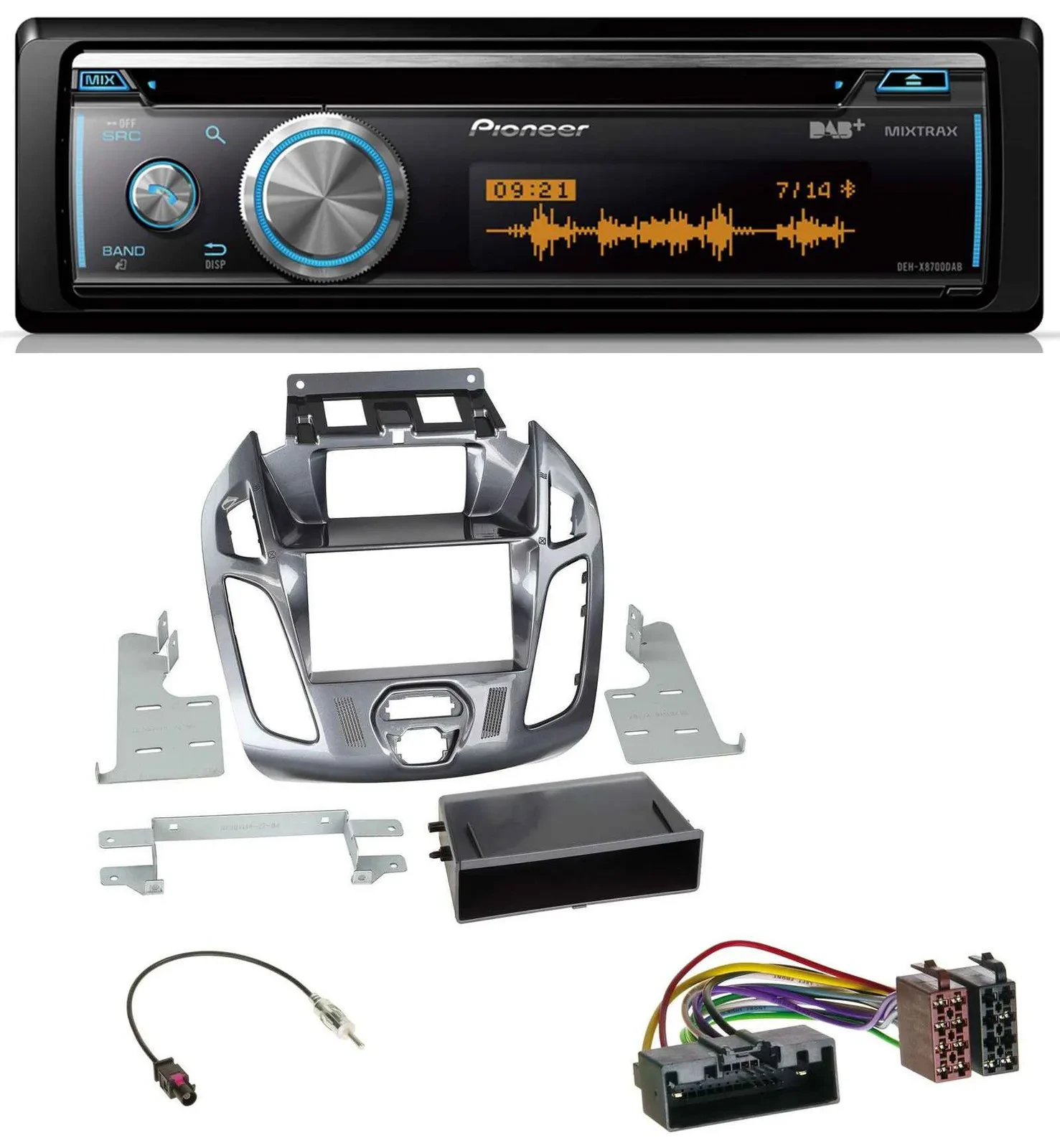 Автомагнитола для Ford Transit Connect (2012–2018) Pioneer DAB, USB, CD, Bluetooth, MP3