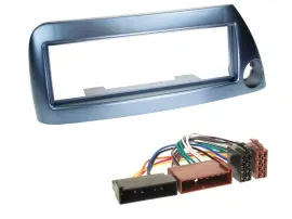 Einbauset DIN Autoradio für Ford Ka bis 2008 blau-metallic