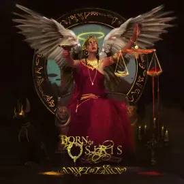 Виниловая пластинка Born of Osiris – Angel Or Alien (Релиз 2021), прозрачная с неоново-розовым и чёрным сплэттером