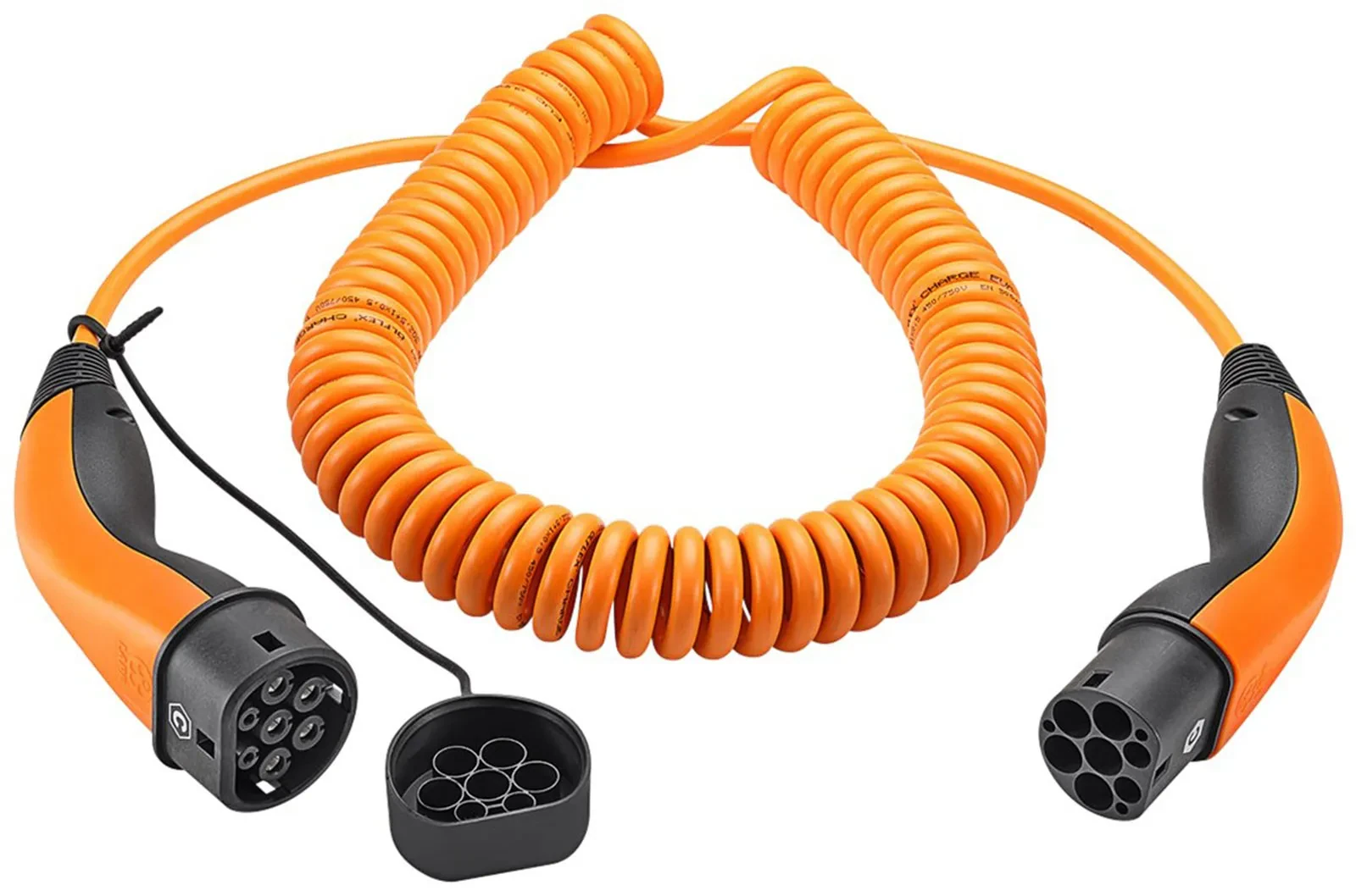 Lapp Mobility Spiral Ladekabel Typ 2 Mode 3 20 A 3-phasig bis zu 11 kW 5 m orang