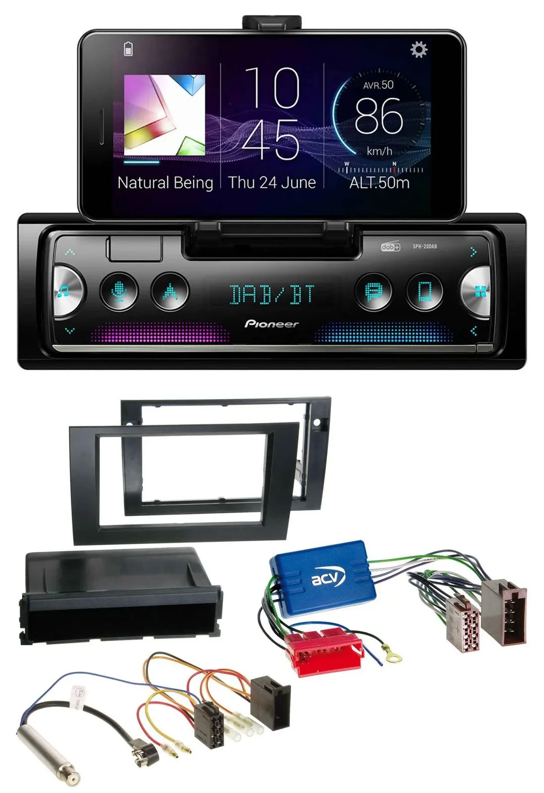 Pioneer USB MP3 Bluetooth DAB Autoradio für Audi A4 B6 B7 01-08 Symphony Aktivsy