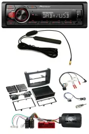 Pioneer MP3 DAB 1DIN Lenkrad USB Autoradio für Mazda 3 2009-2013 analog