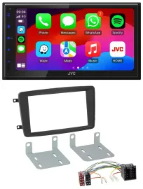 JVC Bluetooth 2DIN MP3 DAB USB Autoradio für Mercedes C-Klasse CLK Viano Vito sc