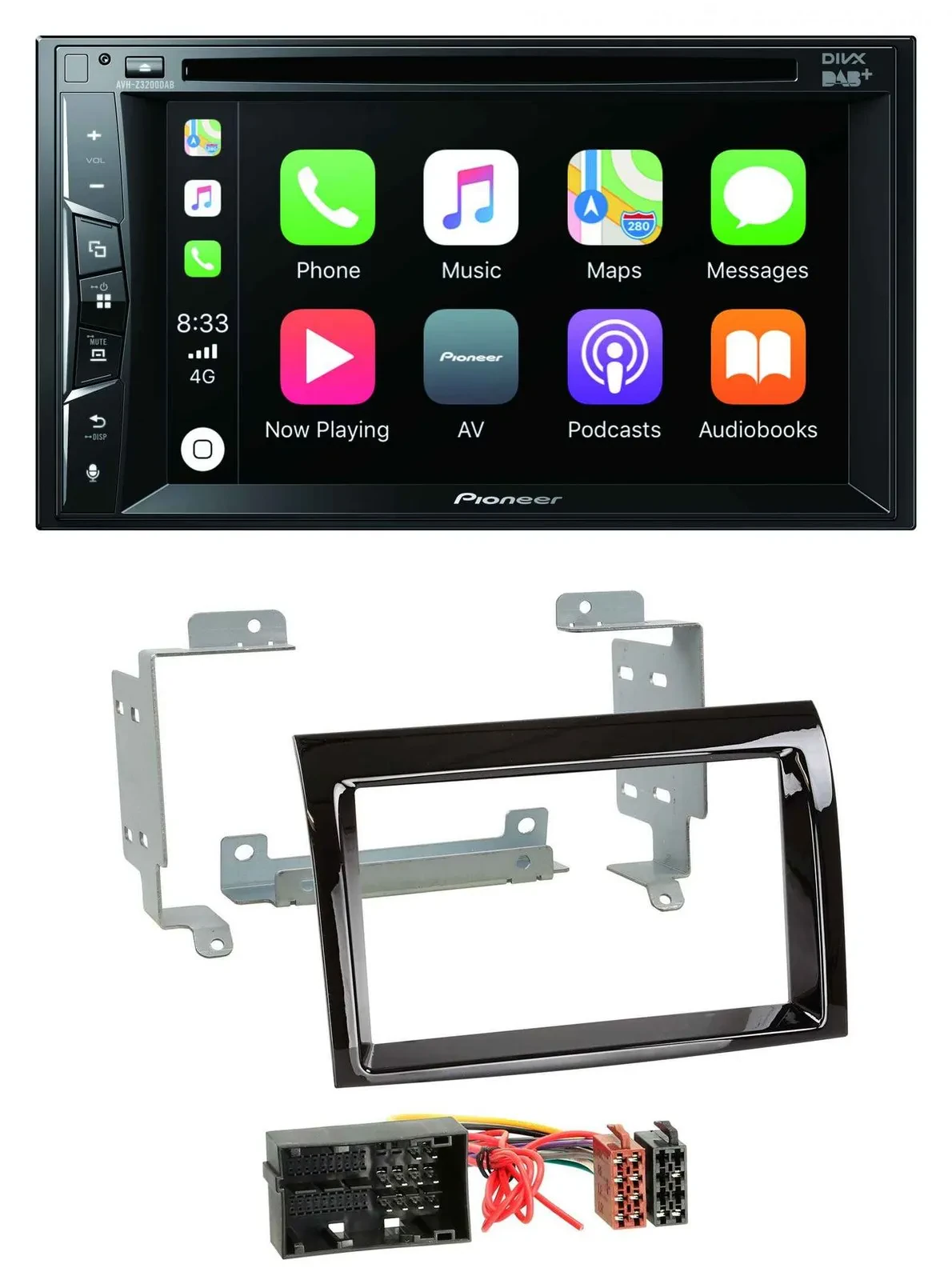 Автомагнитола Pioneer 2-DIN MP3 USB DVD Bluetooth DAB для Fiat Ducato / Peugeot Boxer