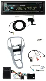 Pioneer MP3 Lenkrad CD USB DAB Autoradio für Opel Astra J 09-16 Platin silber