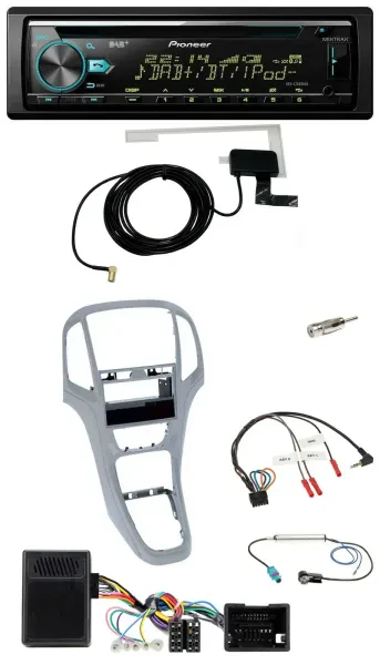 Pioneer MP3 Lenkrad CD USB DAB Autoradio für Opel Astra J 09-16 Platin silber