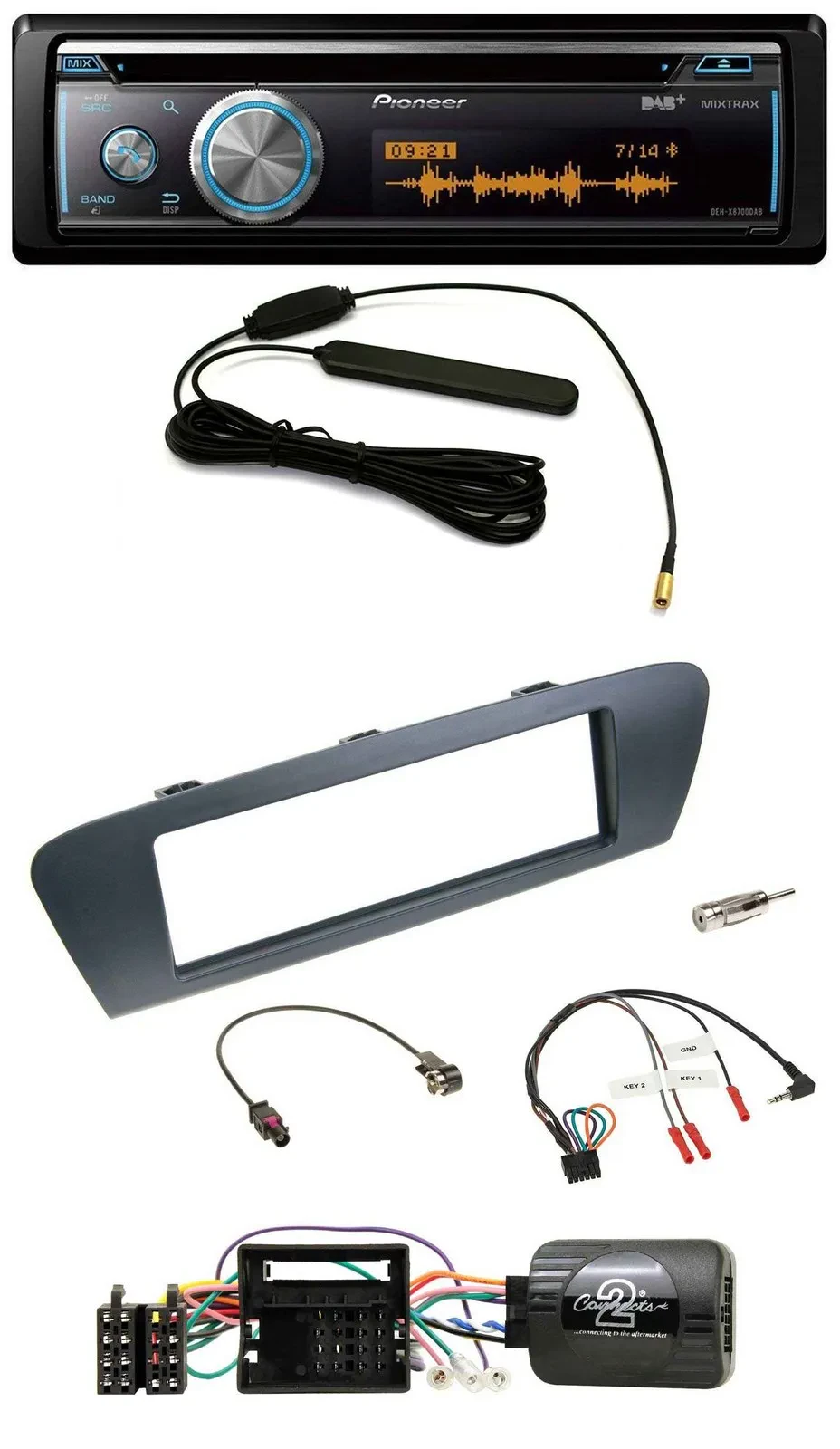 Автомагнитола для Renault Scenic/Grand Scenic Pioneer CD, USB, Bluetooth, DAB