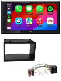 Автомагнитола JVC 2DIN, DAB, Bluetooth, USB, MP3 для VW Golf 4/Polo/T4/Fox/Passat (ISO)