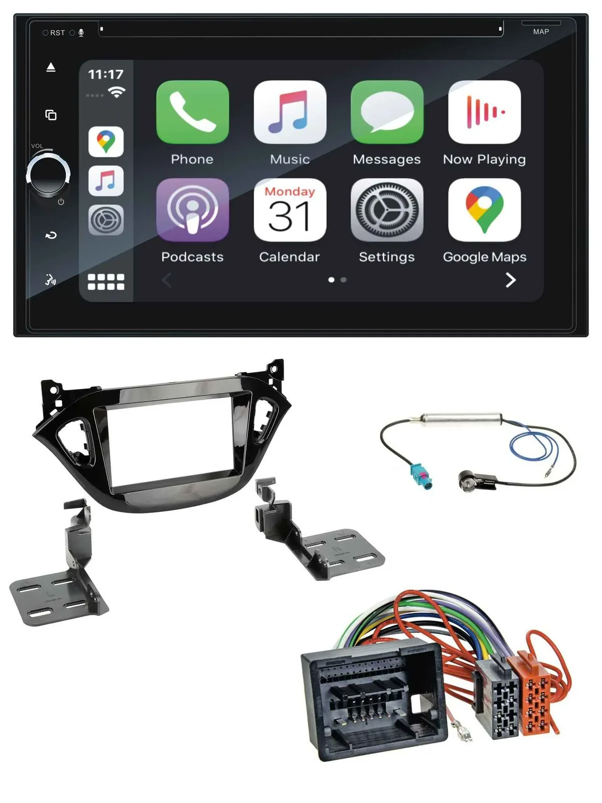 Blaupunkt 2DIN Bluetooth DAB USB DVD MP3 Autoradio für Opel Adam Corsa E 2017-20