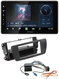 Kenwood MP3 Bluetooth USB DAB Autoradio für Seat Ibiza 6J ab 08 nitschwarz AN1