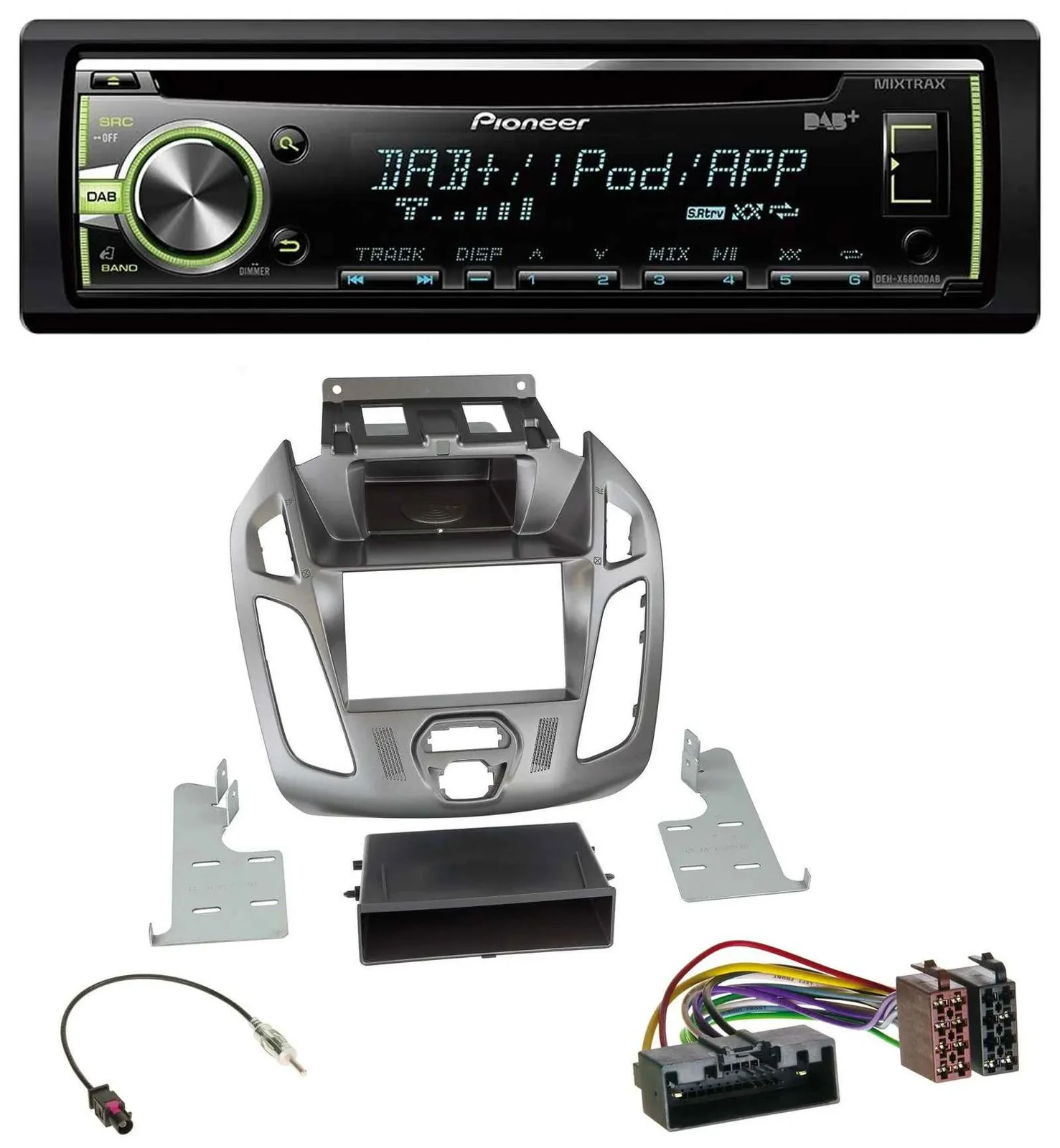Автомагнитола Pioneer DAB USB MP3 AUX CD для Ford Connect/Transit 2012–2018