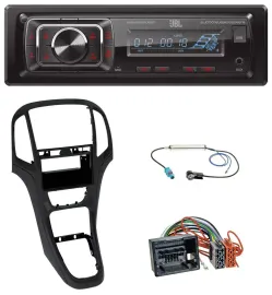 JBL SD AUX MP3 USB Bluetooth Autoradio für Opel Astra J ab 2009 Perl schwarz