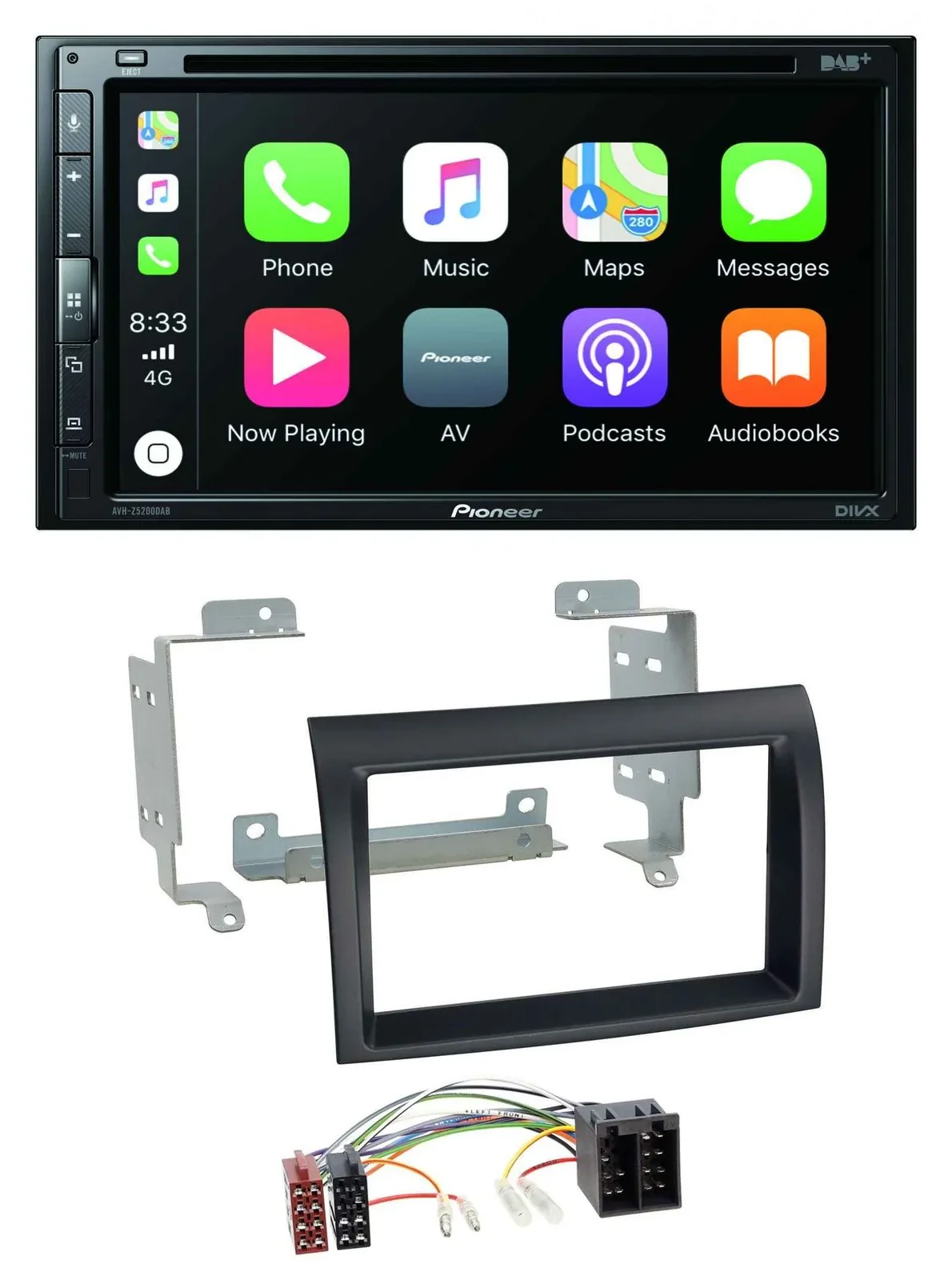 Pioneer DVD 2DIN MP3 DAB Bluetooth USB Autoradio für Citroen Jumper Peugeot Boxe