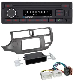 Blaupunkt DAB MP3 Bluetooth USB Autoradio für Kia Rio UB 2011-2014 anthrazit