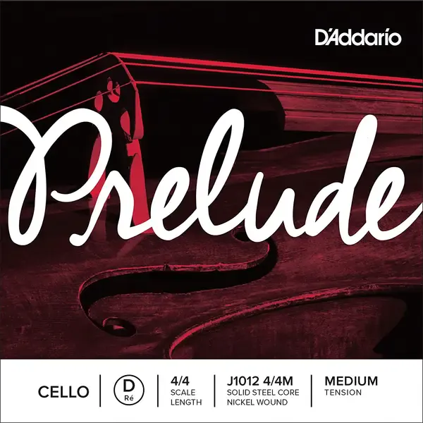 Струна для виолончели D'Addario Prelude J1012 4/4M, D
