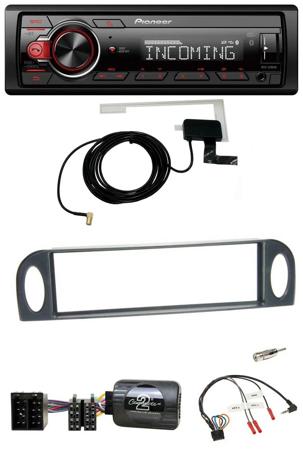 Pioneer USB Lenkrad DAB Bluetooth Autoradio für Citroen C5 2001-2005