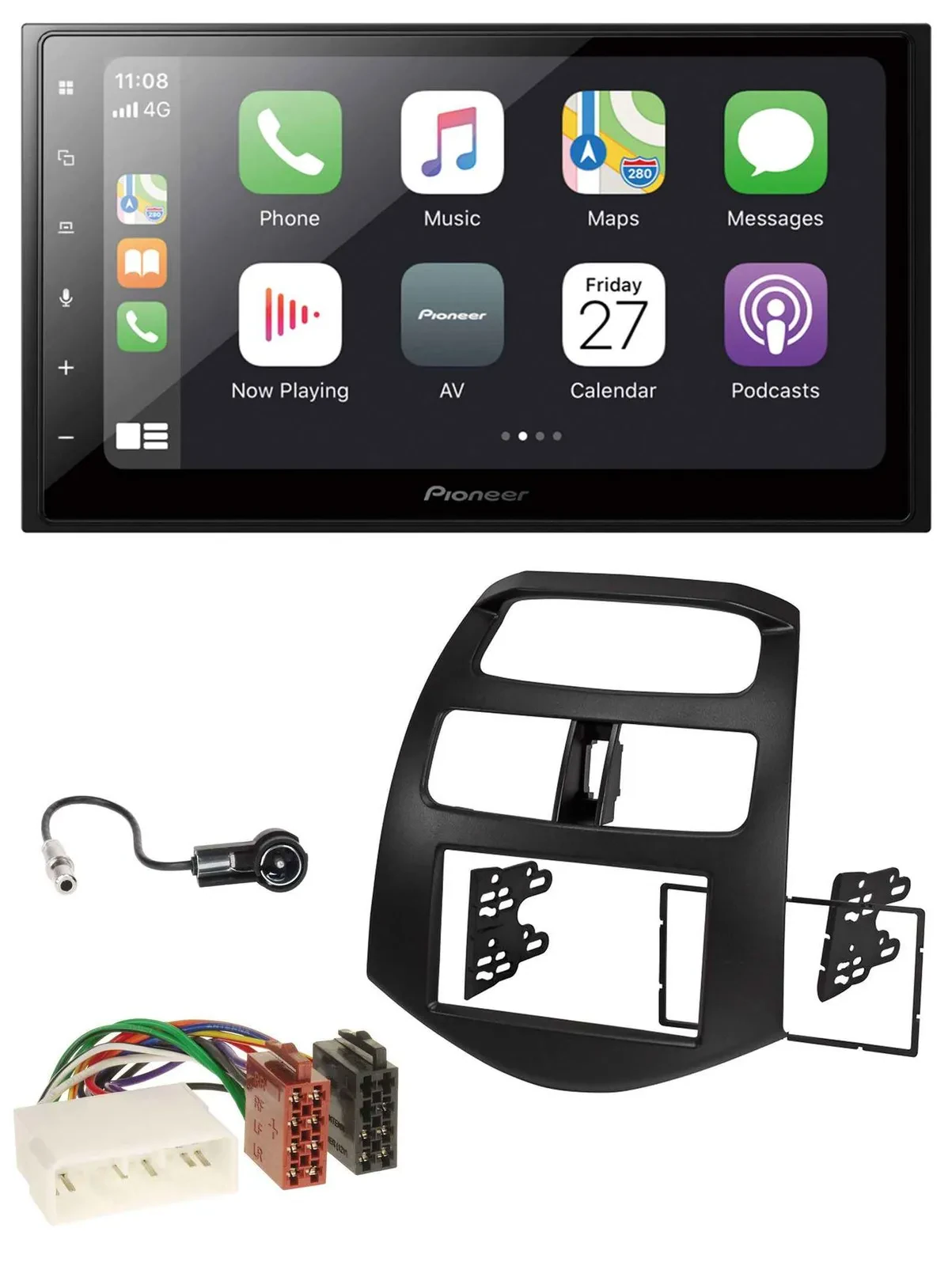 Автомагнитола для Chevrolet Spark KLM 2012–2013 Pioneer 2-DIN Bluetooth DAB USB MP3