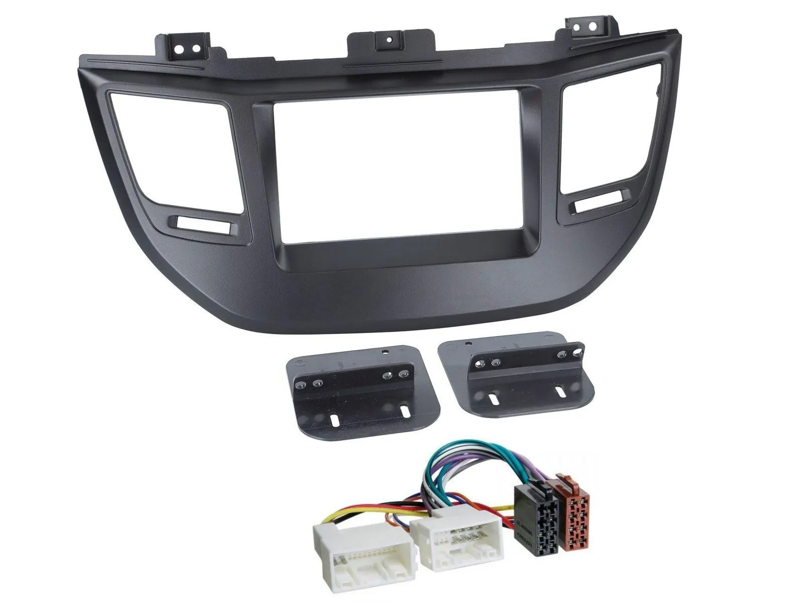 Radioeinbauset Doppel DIN Autoradio für Hyundai Tucson ab 15 schwarz