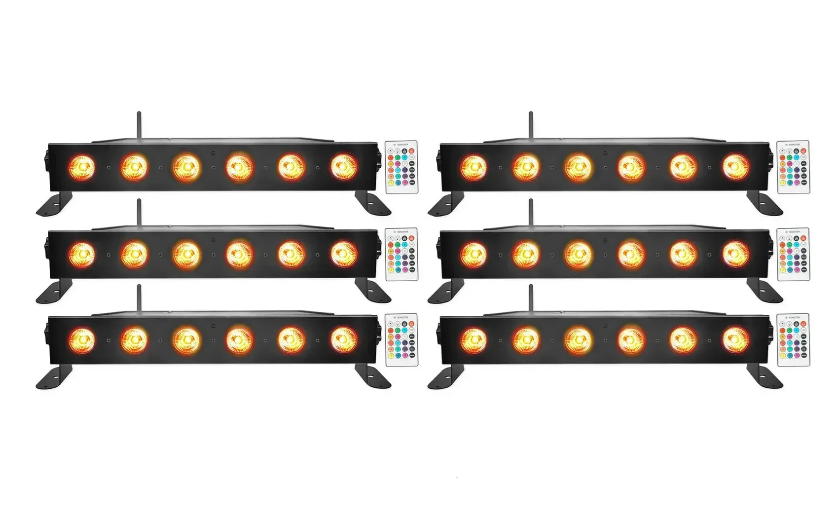 Светодиодный прибор Rockville BEST STRIP 60 Black (6 штук)