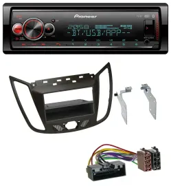 Pioneer Bluetooth USB MP3 DAB Autoradio für Ford C-Max / Kuga - dunkelbraun