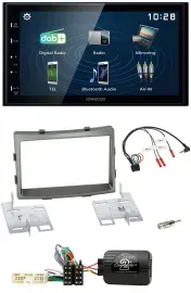 Автомагнитола Kenwood 2-DIN Bluetooth USB DAB для SsangYong Rodius (с 2013), с поддержкой управления на руле