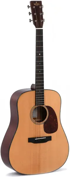 Акустическая гитара Sigma Guitars SDM-18 Dreadnought Gloss Natural