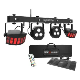 Chauvet DJ GigBar Flex 3-in-1 DJ Effect Lighting System w/ Derby, Pars & Strobes