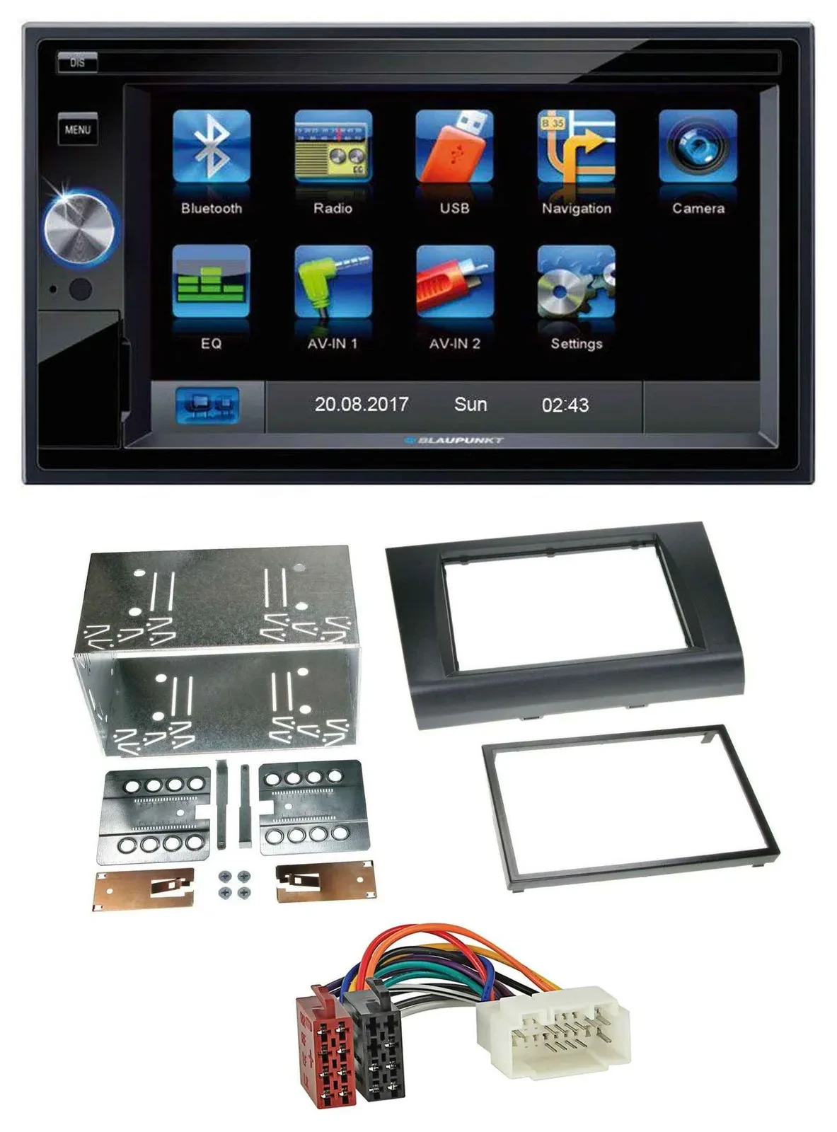 Blaupunkt SD Bluetooth 2DIN MP3 USB AUX Autoradio für Suzuki Swift (2005-2010)