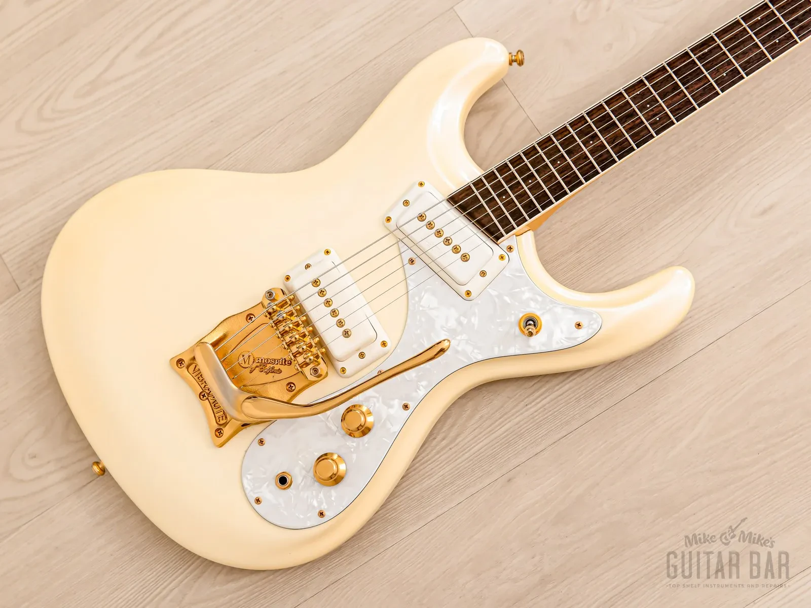 2000s Mosrite Ventures Model Super Custom '65 Pearl White w/ Gold Hardware