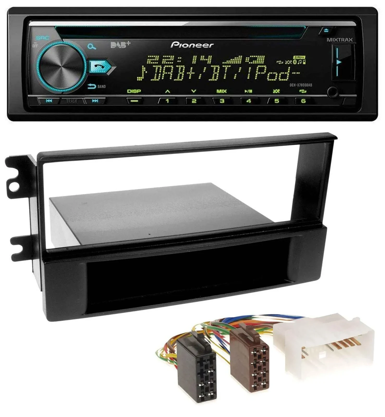 Pioneer DAB MP3 CD USB Bluetooth Autoradio für Kia Sportage (ab 2005)