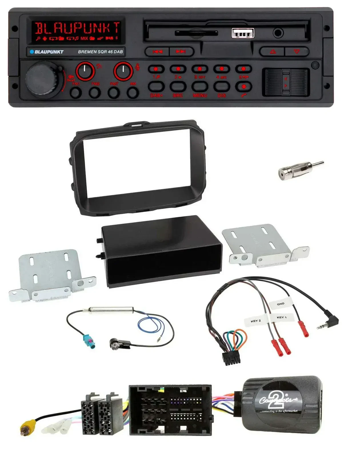 Blaupunkt SD Lenkrad USB Bluetooth DAB Autoradio für Alfa Giulietta 940 Facelift