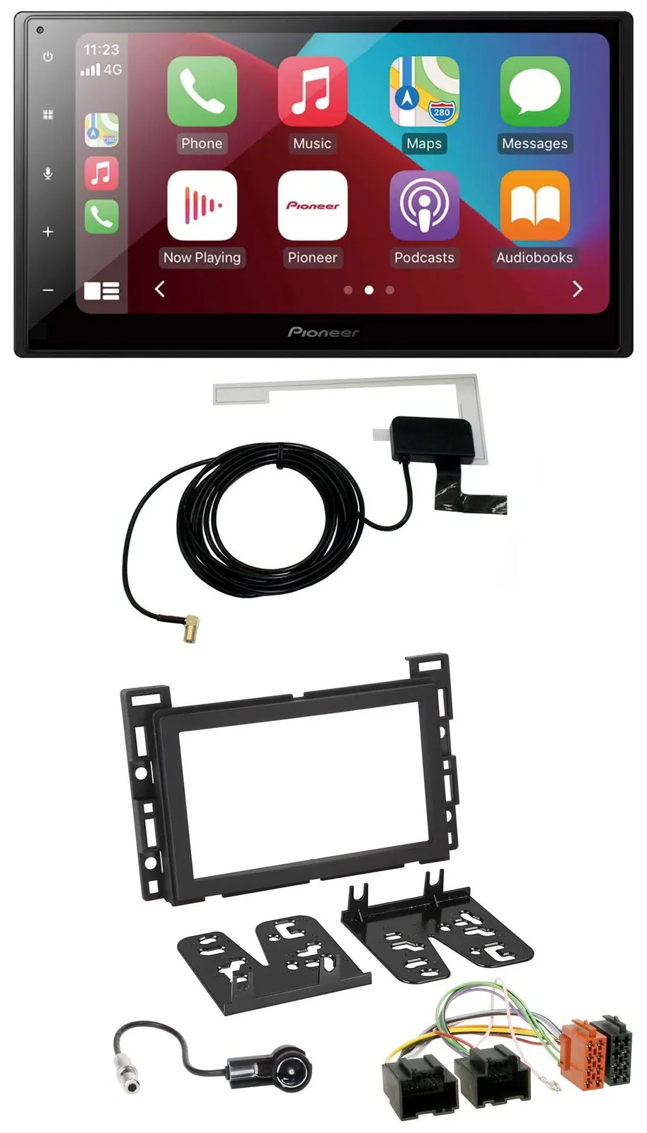 Автомагнитола Pioneer 2-DIN USB Bluetooth DAB MP3 для Chevrolet Opel GT (2007–2009)