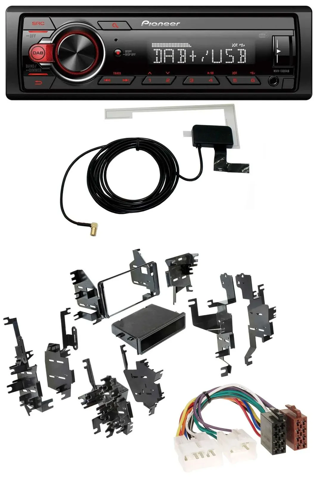 Автомагнитола для Toyota Highlander/Matrix/RAV4 Pioneer 1-DIN MP3 DAB USB AUX
