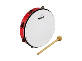 NINO24R Тамбурин 10", пластик, одни ряд бубенцов, Nino Percussion